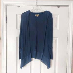 Princess Vera Wang Navy Hooded Cardigan